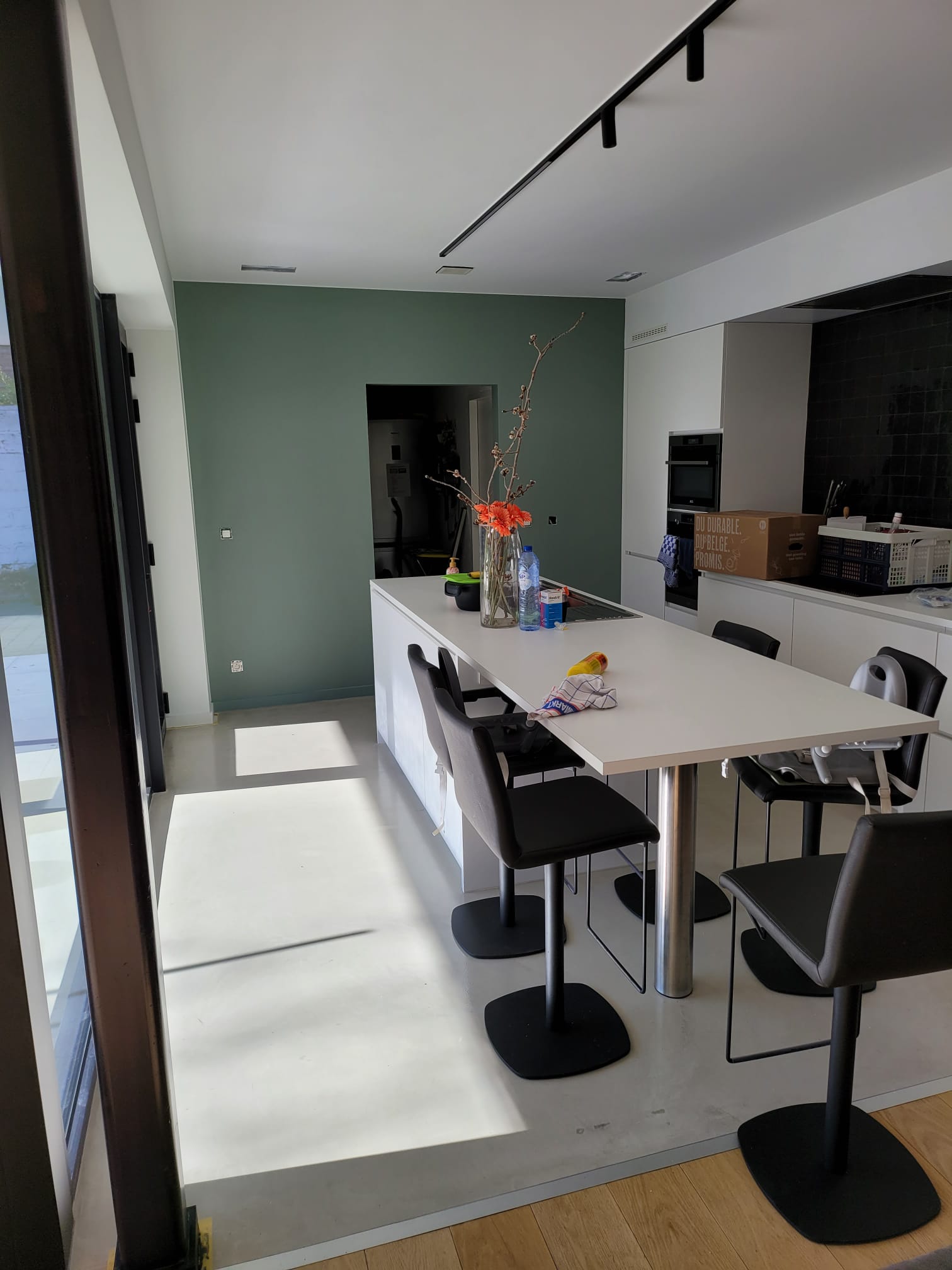 Magneetverf in nieuwbouwkeuken